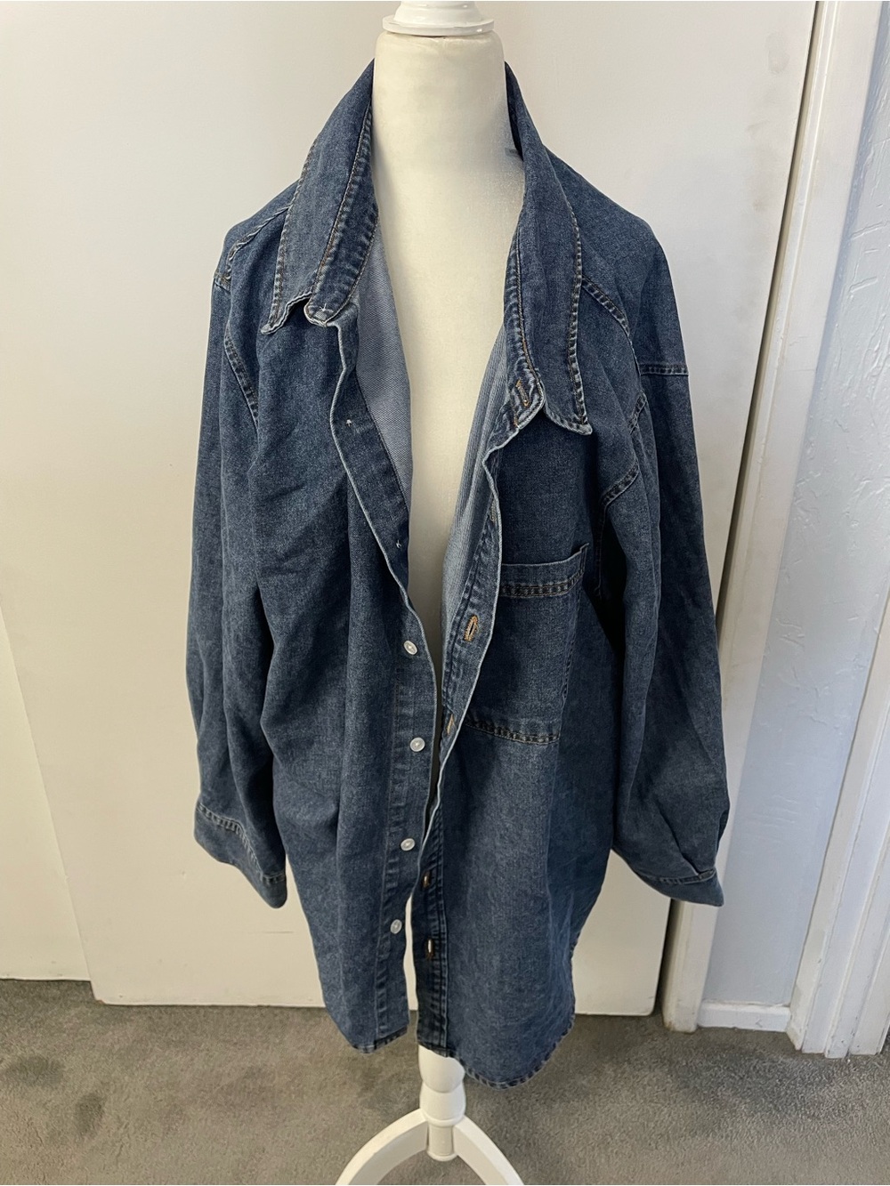 NWOT Cavalini Jean Overshirt Size 3X